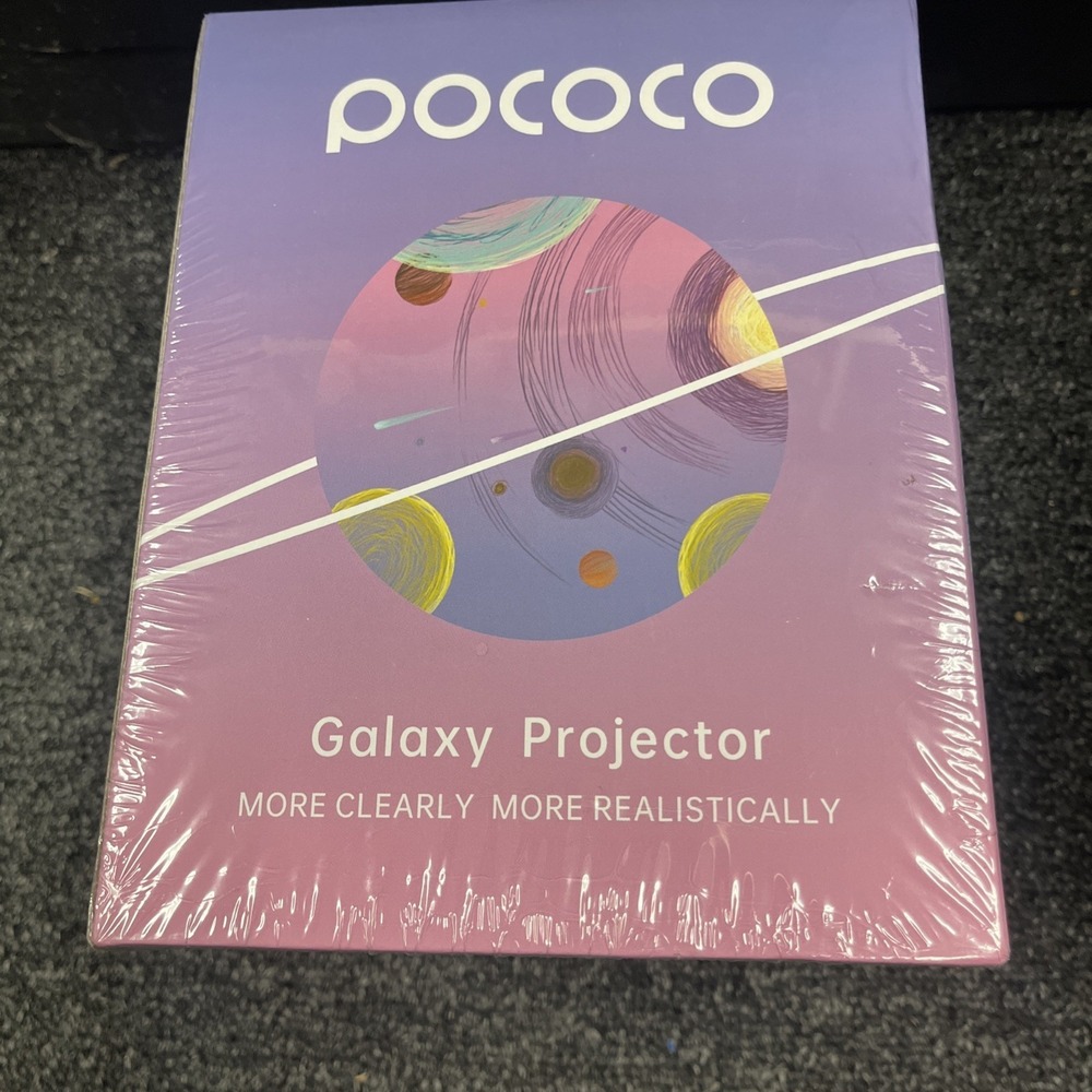 POCOCO Galaxy Star Projector for Bedroom with Replaceable Optical Film Discs